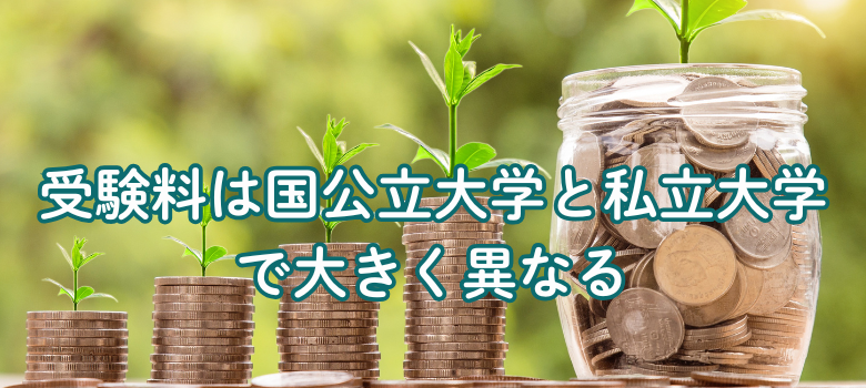 国公立大学と私立大学の受験料